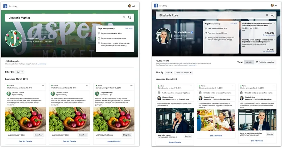 Facebook Ads Library