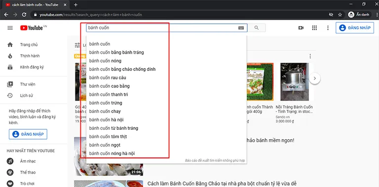 Youtube Search Suggest