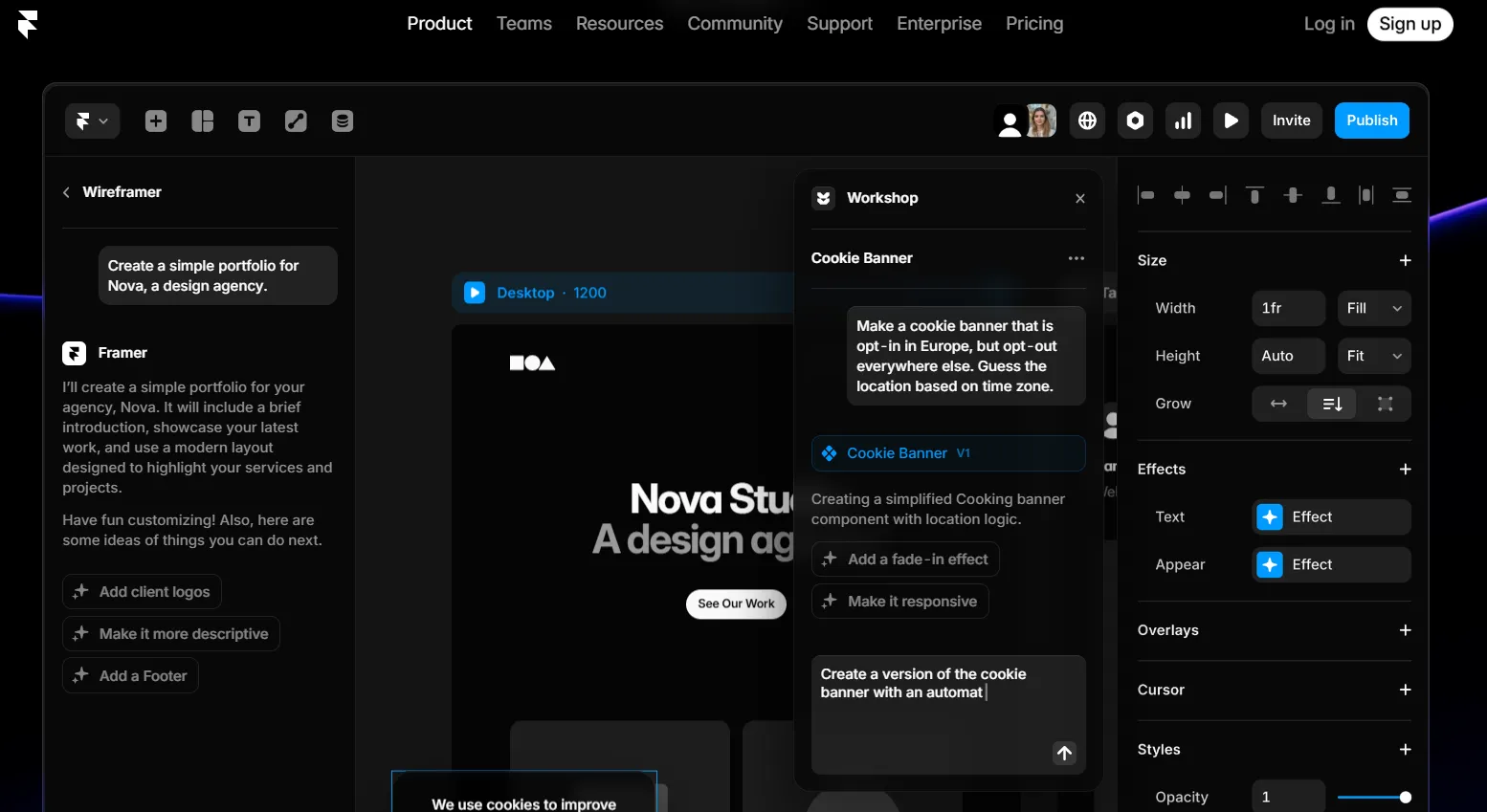 Framer Ai