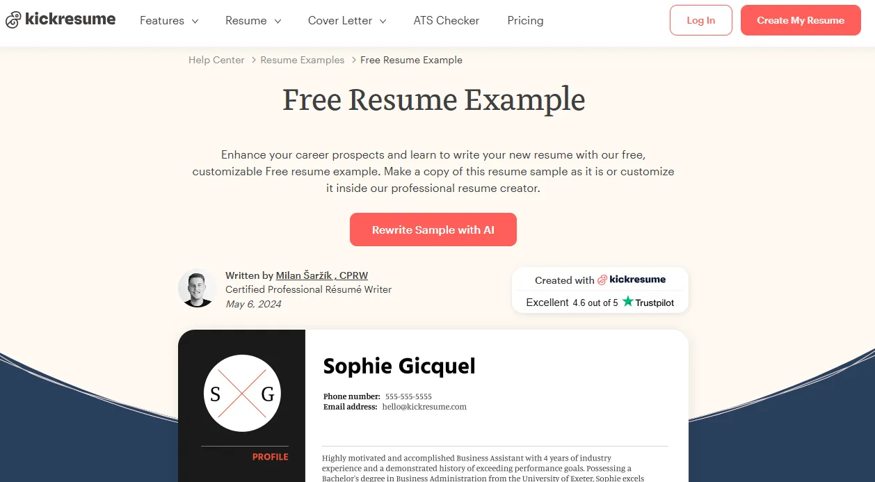 Kickresume