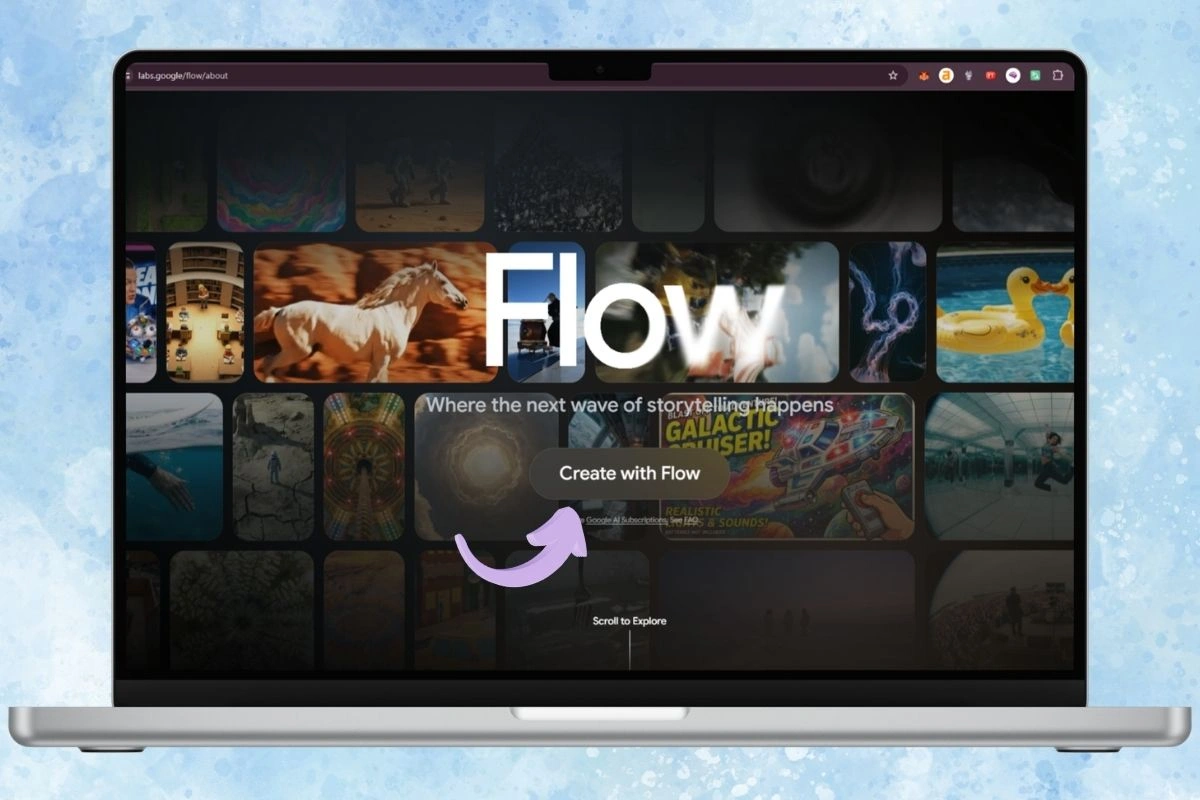 Truy cập Google Flow và tạo dự án mới